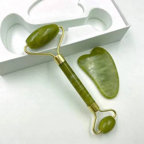 Natural Jade Face Roller Gua Sha Tool